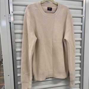 UNTUCKit Men's Beige Crewneck Sweater